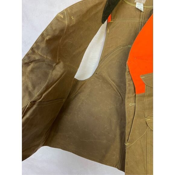 Vintage CC Filsons Hunting Vest Waxed Fabric - Picture 4 of 6